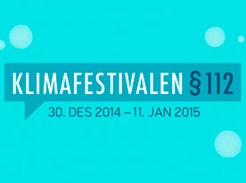 Klimafestivalen 112 logo i blåtoner